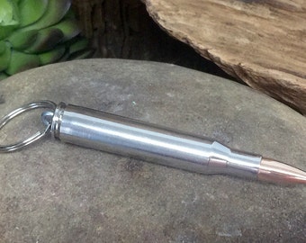 Bullet Keyring / 270 Nickel Bullet Keychain