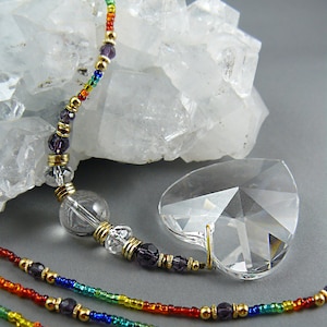 Window Crystal, Rainbow Crystal, Suncatcher, Gemstone Suncatcher, Yoga Studio, Hanging Crystal, Feng Shui Crystal, Sun Catcher, Prism, Zen