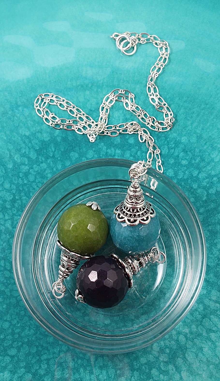 Pendulum Necklace Gemstone Pendulum Crystal Pendulum Etsy