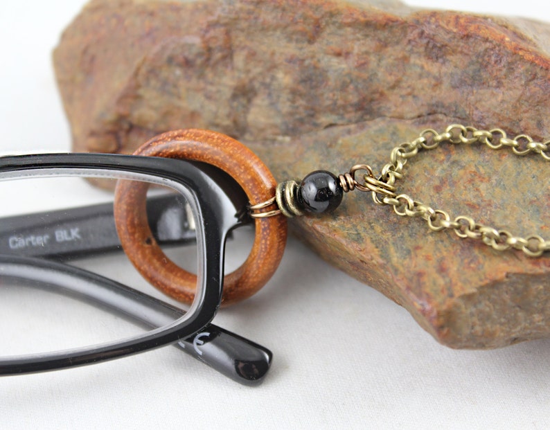 Gemstone Eyeglass Holder Eyeglass Necklace Eyeglass Loop Etsy