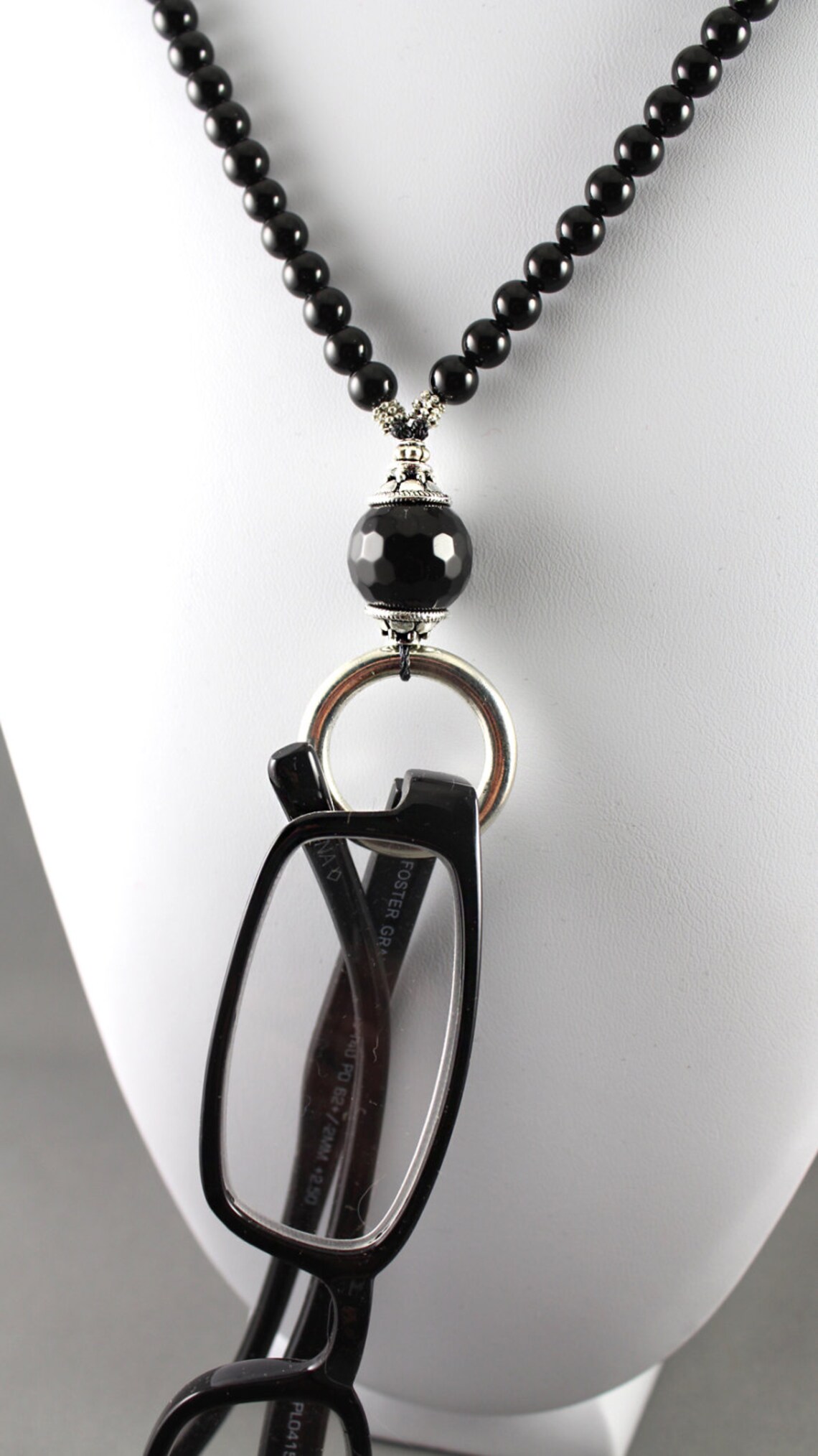 Gemstone Eyeglass Holder Eyeglass Necklace Eyeglass Loop Etsy
