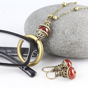 Glasses Chain, Eyeglass Necklace, Glasses Holder, Eyeglass Loop, Eyeglass Lanyard, Eyeglass Chain, Eyeglass Necklace, Yoga Style Jewelry