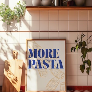 Pasta Quote Kitchen Print: Italian Typography Wall Art (Digital Download)