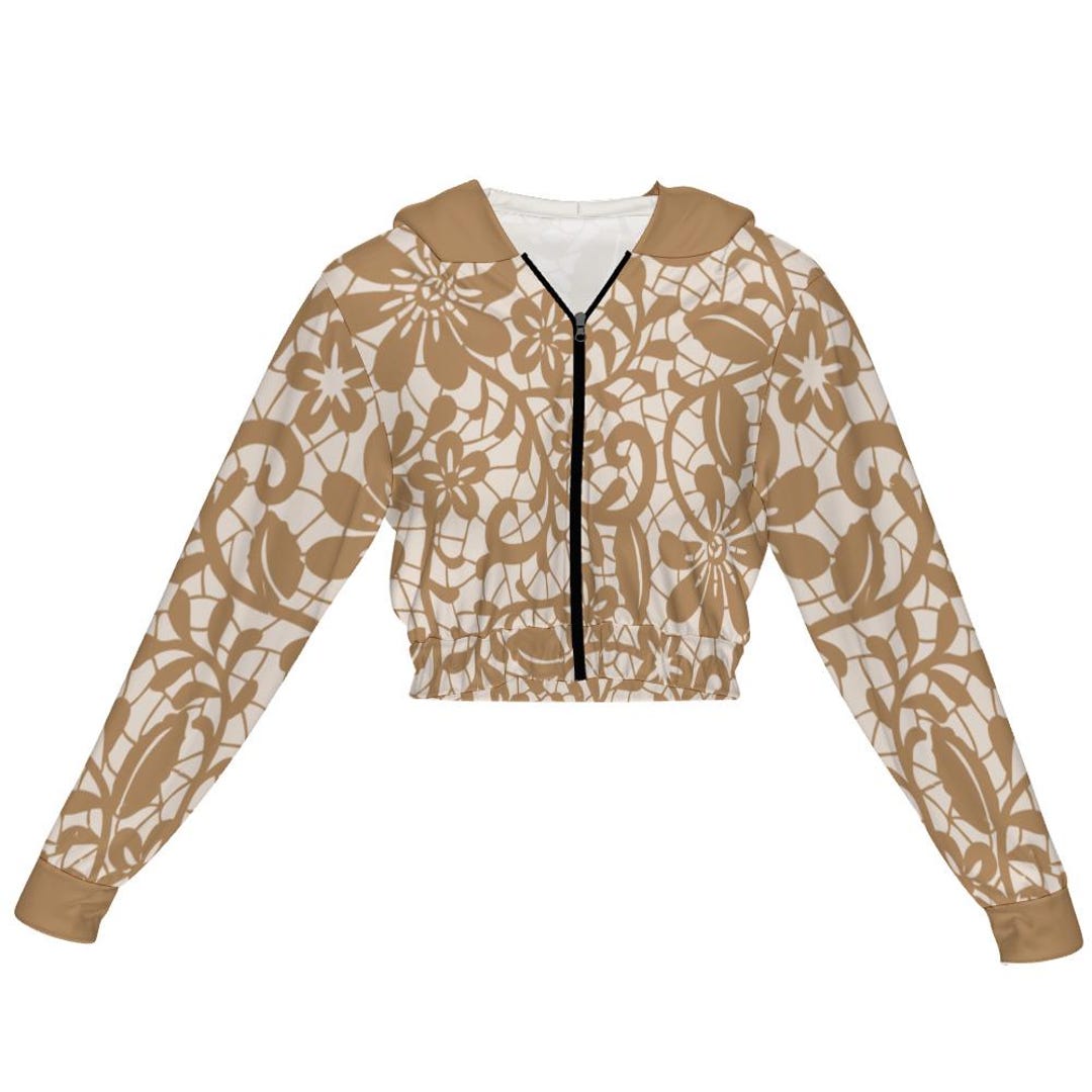 Womens Stunning Cropped-length Jacket, Bolero, Floral Design With ...