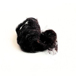 Fast-Felting Tyrolean Wool for Wet Felting – Raw Bergschaf Wool for Slippers & Crafts – Undyed Natural Black Wool