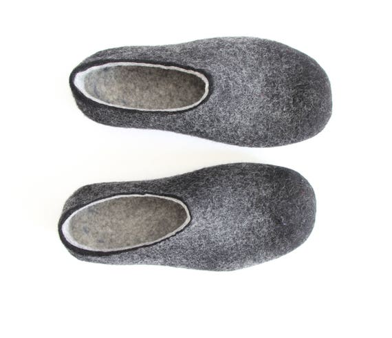 boiled wool mules