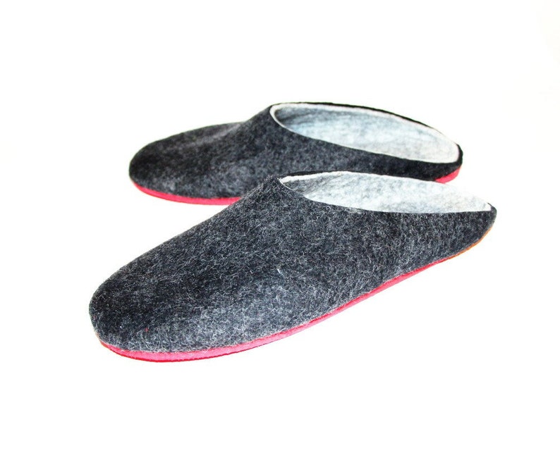 boiled wool mules