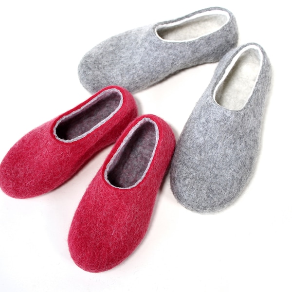 Womens felted slippers for wide, very wide feet  - ADD On ONLY - custom slippers, felted shoes, ankle boots