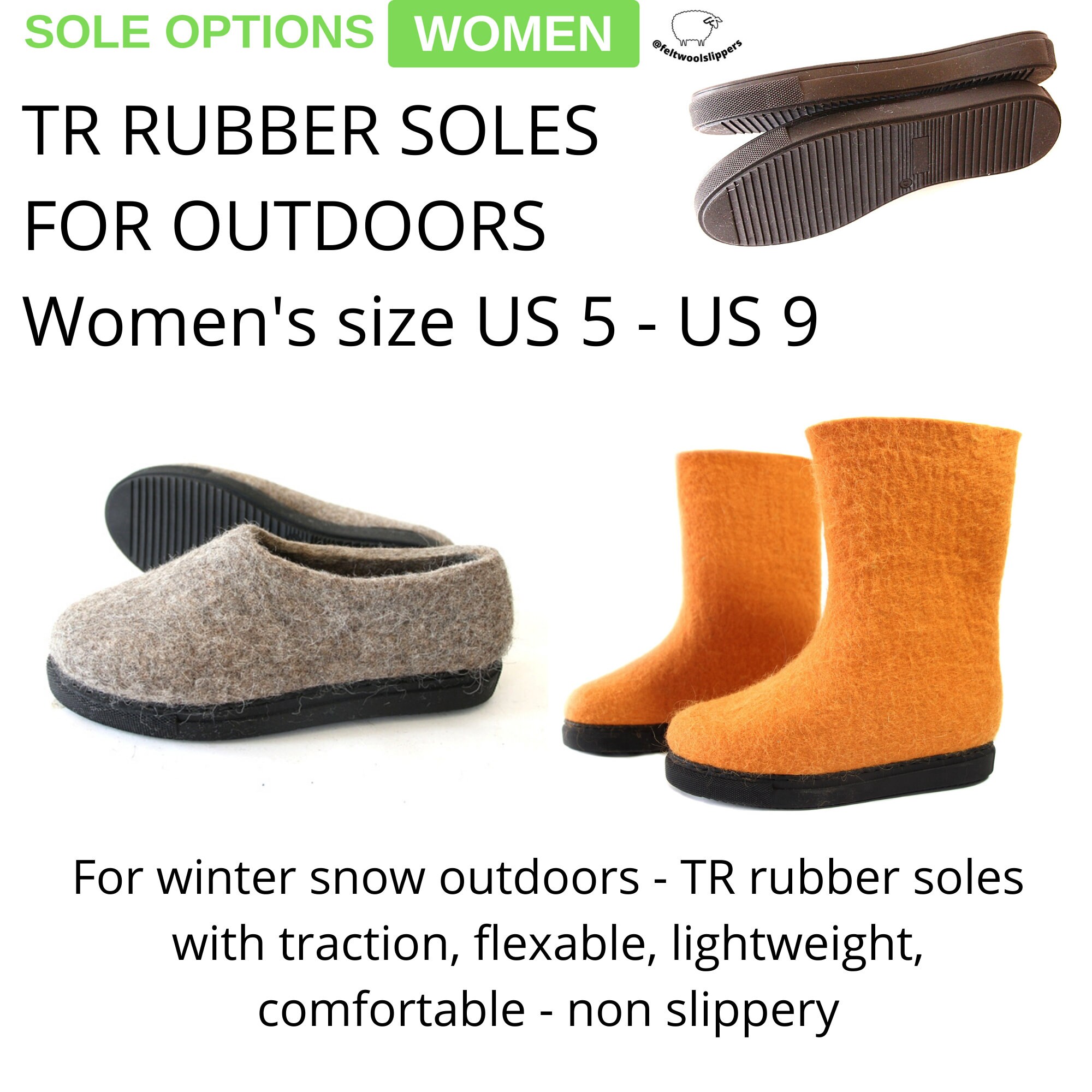 CUSTOM Organic WOOL 30 colors Felt winter boots women Orange for Indoors or Outside Shoes Womens Shoes Boots Rain & Snow Boots 