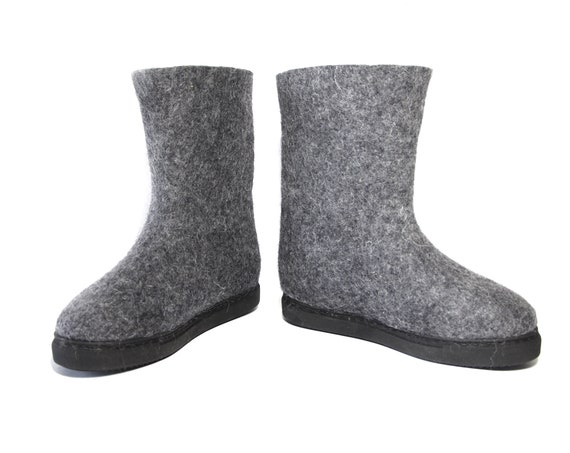 boiled wool slipper boots