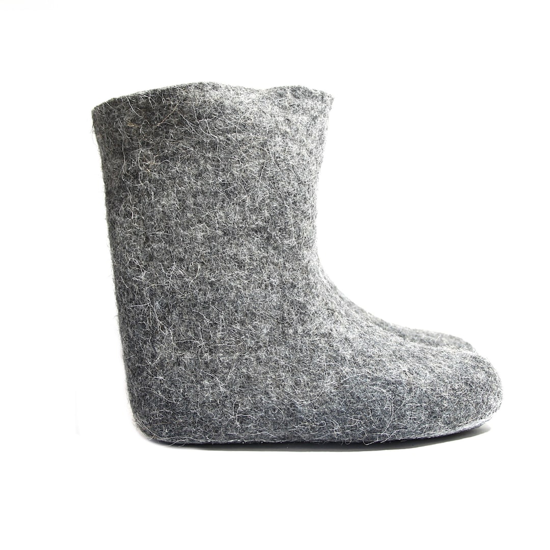 Organic Wool Felt Boot Liners Inserts, Thin or Thick Custom Handmade of