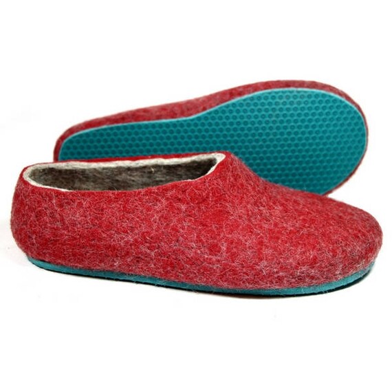 wool clogs with cork soles