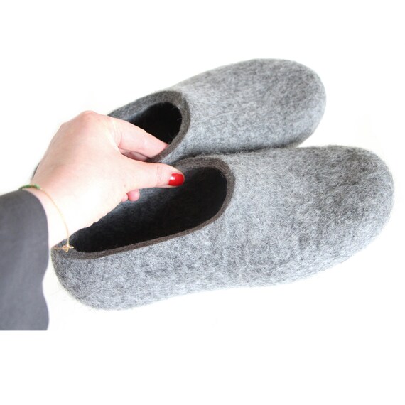 men's wool house shoes