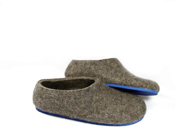 Mothers Day Wool Shoes Women Felt House Shoes Eco Friendly Gray House Shoes Warm And Slow Afternoon