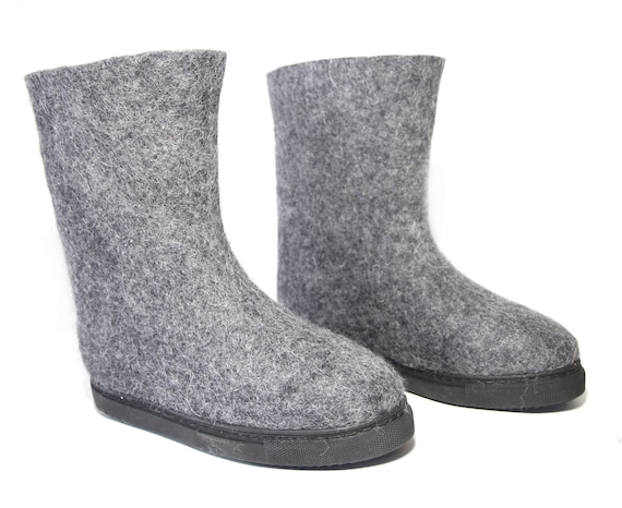 Felt Wool Outdoor Slipper Boots 