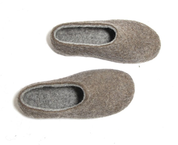 boiled wool mules