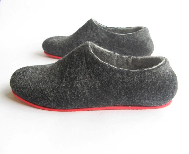 boiled wool clogs