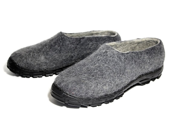 boiled wool slippers mens