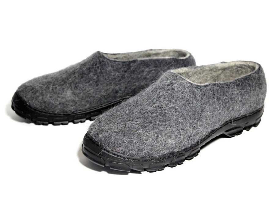 boiled wool slippers mens