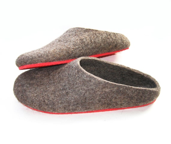 scandinavian felt slippers