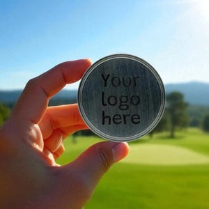 Custom Laser Engraved Steel Ball Marker – Personalized Golf Gift for Him, Groomsmen, or Special Occasion