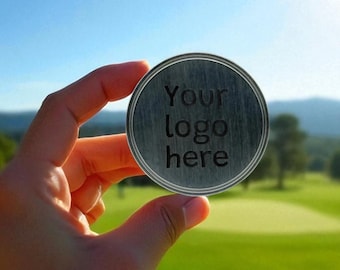 Marcador de pelota de acero grabado con láser personalizado: regalo de golf personalizado para él, padrinos de boda o para una ocasión especial.