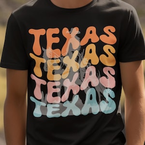Texas T-Shirt, Texas Cowboy Stadt Liebe T-Shirt, Western Grafik Shirt, Südsee Stil Outfit, Country Rodeo Top, weiches Baumwoll Geschenk für Sie / Ihn