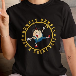 Cute Fall T-Shirt, Humpty Dumpty Had A Great Fall Tee, Autumn Graphic Shirt, Funny Seasonal Unisex Top, Gildan 64000, Cute Graphic Tee