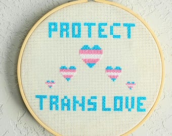 Proteger el amor trans en punto de cruz