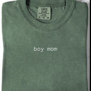Comfort Colors® Boy Mom Shirt, Mom of Boys Shirt, Cute Mom Life Tee, Mother&#39;s Day Gift, Mama of Boys Shirt, Boy Mom Graphic Shirt for Women