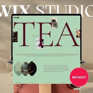 Plantilla de Wix Studio para tienda de té y café artesanal, caja de suscripción y comercio electrónico