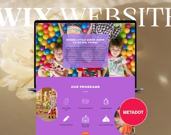 Preschool Website | Ready-to-Use Wix Template for Kindergartens & Daycares