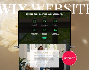 Professional Home Health Care Website | Wix Template for Caregiver Agencies & Senior Care Services