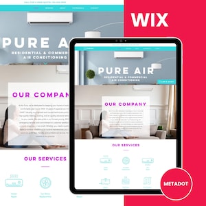 HVAC Wix Website Template: Air Conditioning & Heating Services