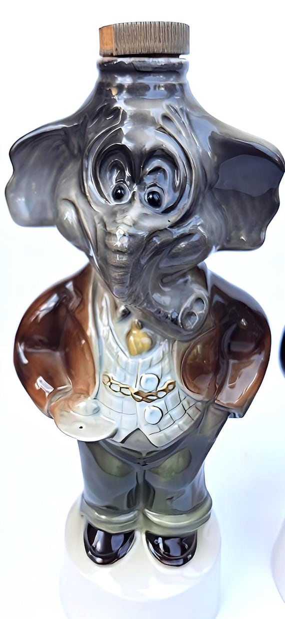 1960 Jim Beam Political Decanter Set: Donkey & Elephant Barware - Etsy