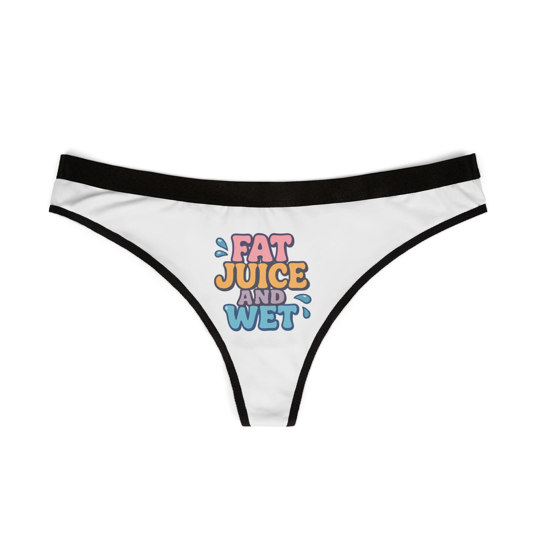 Playful Women Thongs with Fun Text, Cheeky Underwear for Confidence, Perfect Gift for Parties, Anniversaries, Self-Care