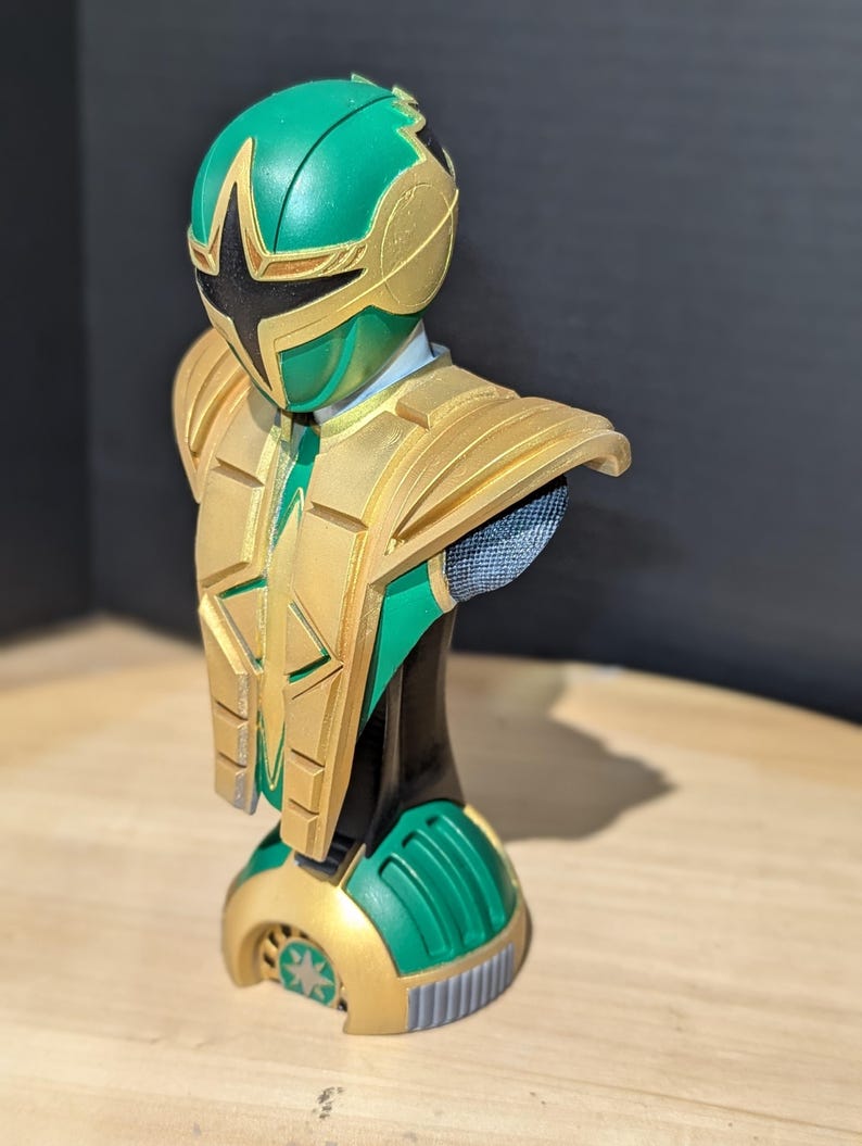 Power Rangers Ninja Storm Green Ranger Bust. Resin 3D Printed - Etsy