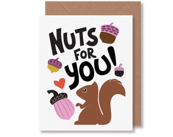 Squirrel Love Card for Anniversary or Valentine's Day