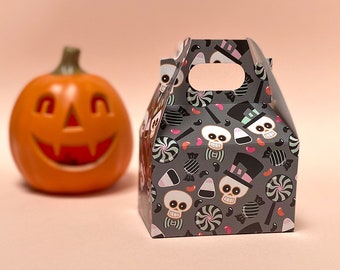 Halloween Treat Box Halloween Party Favor Box Candy Party Bags for Halloween Goodie Bag