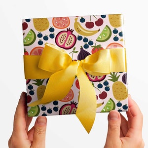 Fruit Wrapping Paper Summer Gift Wrap Food Themed Gift Wrap Sheets