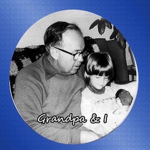 Personalized Photo Pin Back Button - Kids, Pets, Wedding