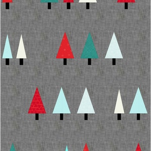 Winter Woods PDF Quilt Pattern Modern Christmas Tree Quilt in 2 Sizes, Lap and Crib image 9