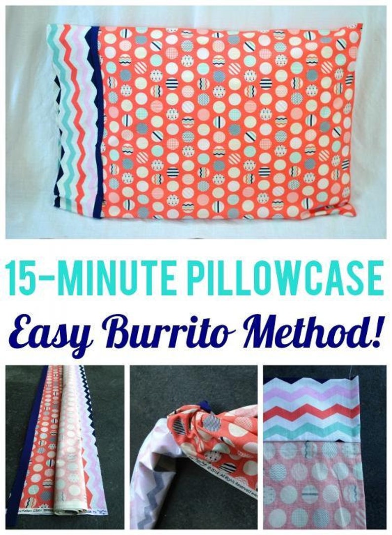 Amazing 15-Minute Burrito Pillowcase: Easy PDF Sewing Pattern for Beginners image 4