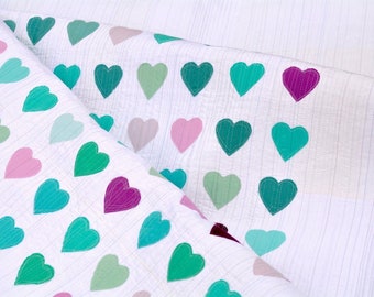 PDF Pattern: Modern Applique Heart Quilt Tutorial (48" x 66" Lap Size)