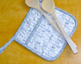 Giant Quilted Pot Holder with Pocket: Easy PDF Sewing Pattern for Beginners