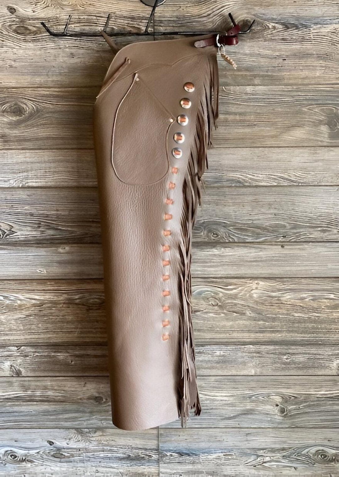 Leather Light Brown Chinks Chaps Hand Made Western Chap Leather Horse ...