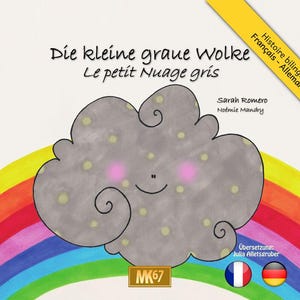 USED KAMISHIBAI A3 (42x29.7) - The Little Grey Cloud - Kleine graue Wolke (bilingual French / German)