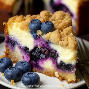 BEST RECIPE For Blueberry Cream Cheese Coffee Cake | Cake Recipes | Family Recipes | Instant Recipe Download PDF.