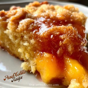 Effortless & Delicious Fresh Peach Cobbler | Peach Recipe | Homemade Dessert | Peach Cobbler | Instant Recipe Download PDF | Recipe Download
