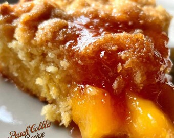 Fresh Peach Cobbler Recipe: Easy Homemade Dessert (PDF Download)